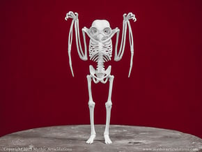 Mothman Skeleton in White Natural Versatile Plastic