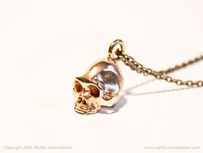 Sasquatch Skull Pendant in Natural Bronze