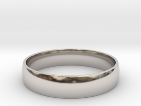 Customizable Ring in Rhodium Plated Brass: 6 / 51.5