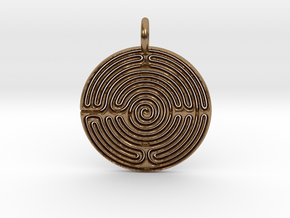 Small Labyrinth in Natural Brass