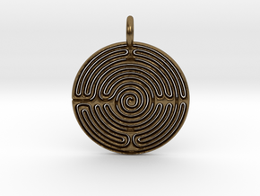 Small Labyrinth in Natural Bronze