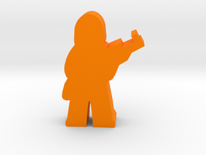 Game Piece, Hairy Alien Outlaw in Orange Processed Versatile Plastic