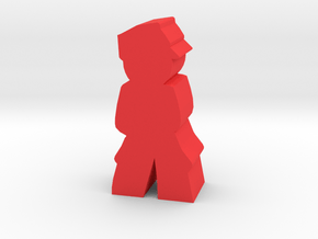 Game Piece, Dark Empire Officer, Standing in Red Processed Versatile Plastic