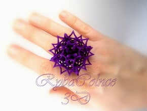 Ring The Cthulhu 7US (17.35mm) in Purple Processed Versatile Plastic