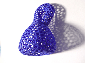 Klein bottle irregular holes weave in Blue Processed Versatile Plastic