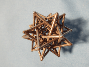 Flexo the Star in Polished Bronzed Silver Steel