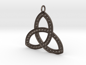Celtic Knot Pendant in Polished Bronzed Silver Steel