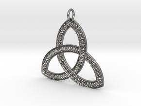 Celtic Knot Pendant in Natural Silver