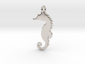 Seahorse Pendant in Platinum
