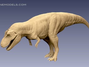 Tyrannosaurus1:72 v1 in Tan Fine Detail Plastic