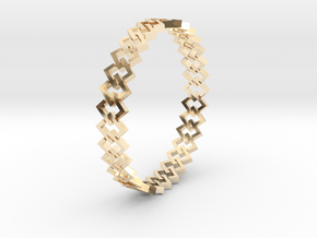 Square Bracelet 2 in 14k Gold Plated Brass