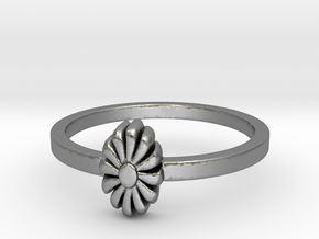 Flora Ring (size 6-13) in Natural Silver: 7 / 54