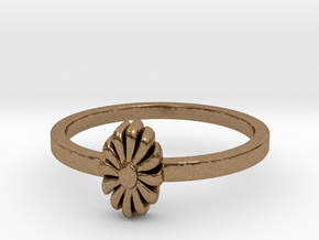 Flora Ring (size 6-13) in Natural Brass: 5.75 / 50.875