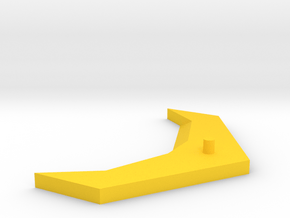 Wing Upgrade with 4mm Peg in Yellow Processed Versatile Plastic