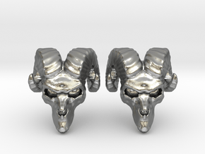 Skeletor Ram Skull Lacelock / Dubrae in Natural Silver