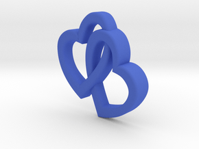 One Love Pendant in Blue Processed Versatile Plastic