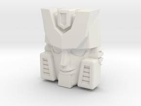 Hubcap Face (Titans Return) in White Natural Versatile Plastic