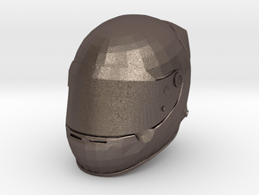 Helmet F1 1/8 in Polished Bronzed Silver Steel