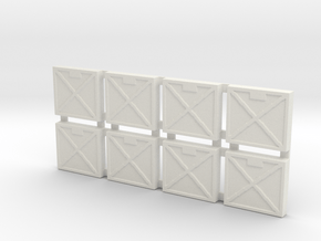Infantry Tiles in White Natural Versatile Plastic