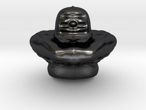 Shiva Lingam Sculptris Large in Polished and Bronzed Black Steel