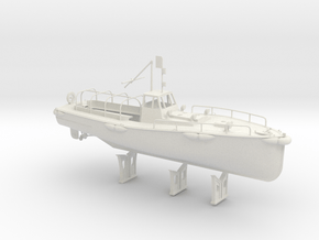 1/32 IJN Motor Boat Cutter 11m 60hp in White Natural Versatile Plastic