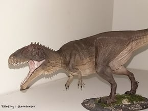 Giganotosaurus (Medium / Large size) in White Natural Versatile Plastic: Medium