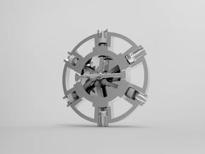 A Radial Engine in White Natural Versatile Plastic