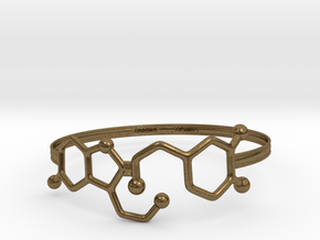 Serotonin Dopamine Bracelet  65mm in Natural Bronze