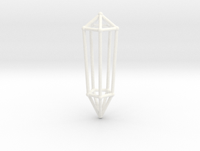 Phi Vogel Crystal - 5 Sided in White Processed Versatile Plastic