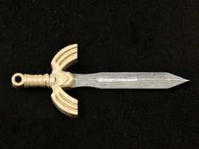 Seashell Sword in Tan Fine Detail Plastic