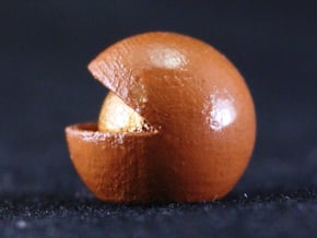 Nut in Tan Fine Detail Plastic