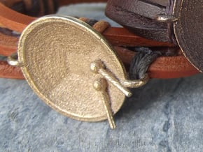 Tenor Bass 'Surface" bracelet, S in Polished Bronzed Silver Steel