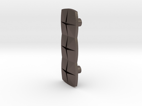 Tile3 (Handle/Pull) in Polished Bronzed Silver Steel