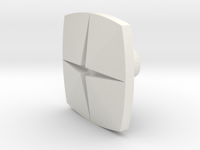 Tile1 (Handle/Pull) in White Natural Versatile Plastic