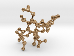 MASS SPEC Polypeptide Earrings in Polished Brass