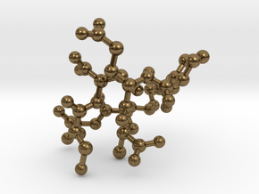 MASS SPEC Polypeptide Earrings in Natural Bronze