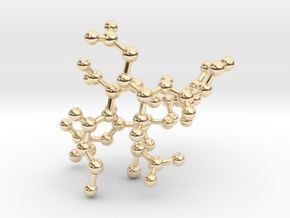 MASS SPEC Polypeptide Earrings in 14k Gold Plated Brass