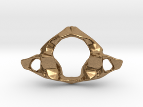 First Cervical Neck Vertebra - Atlas in Natural Brass