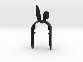 KEYFOB Bunny in Black Natural Versatile Plastic
