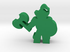 Game Piece, Orc Warrior in Green Processed Versatile Plastic