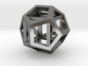 dodecahexahedron in Polished Silver
