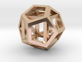 dodecahexahedron in 14k Rose Gold