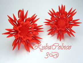 The Angel Plugs / gauges/ 8g (3.2 mm) in Red Processed Versatile Plastic