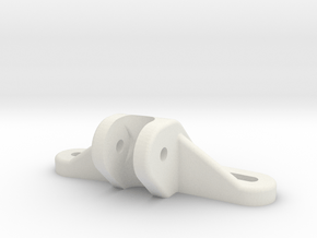Panhard Chassis Mount - Flat in White Natural Versatile Plastic