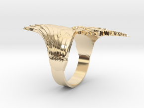 Ring-Wings in 14k Gold Plated Brass