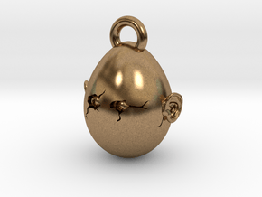 Egghead Pendant in Natural Brass