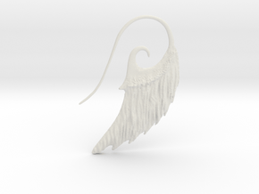 Wing Ear Hanger  in White Natural Versatile Plastic