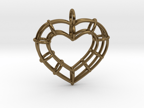 Truss Heart in Polished Bronze