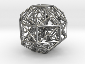 Polyhedron Graph in Natural Silver