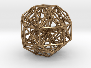Polyhedron Graph in Natural Brass
